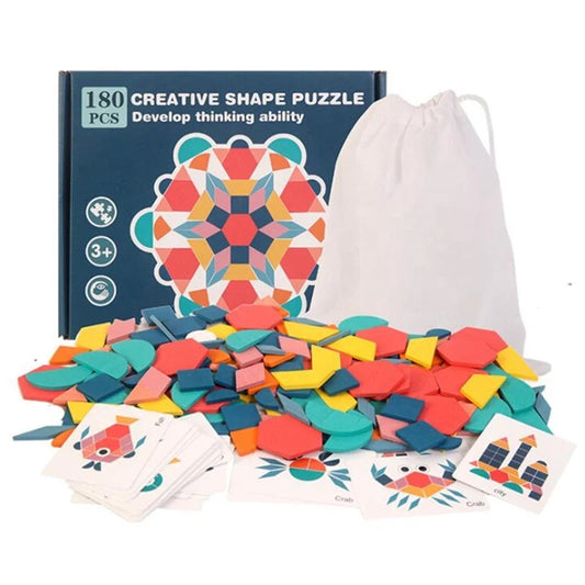 Puzzle Tangram 180 Pcs