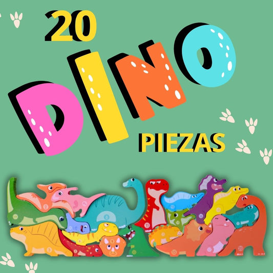 Puzzle de Madera Educativo con Animales y Números